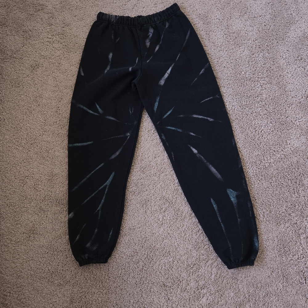MYRRHE Tracksuit Hoodie Jogger Set Small Black Paint Splatter Grunge Streetwear - Picture 8 of 16